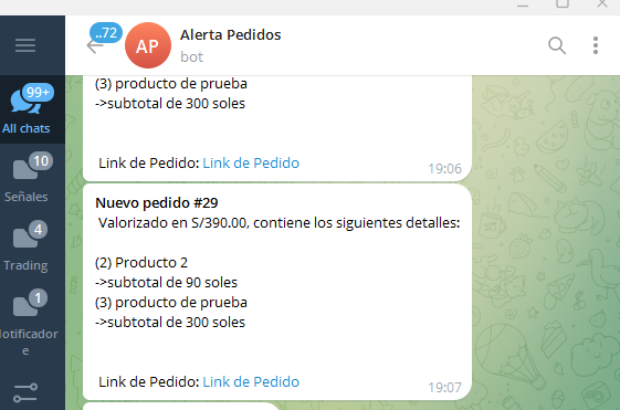 P16 PRO Notificador de pedidos Woocommerce usando Telegram